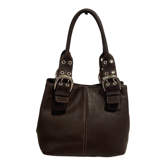 Tignanello Leather Handbag & Wallet Set chocolate Brown  NWOT - Picture 2 of 16